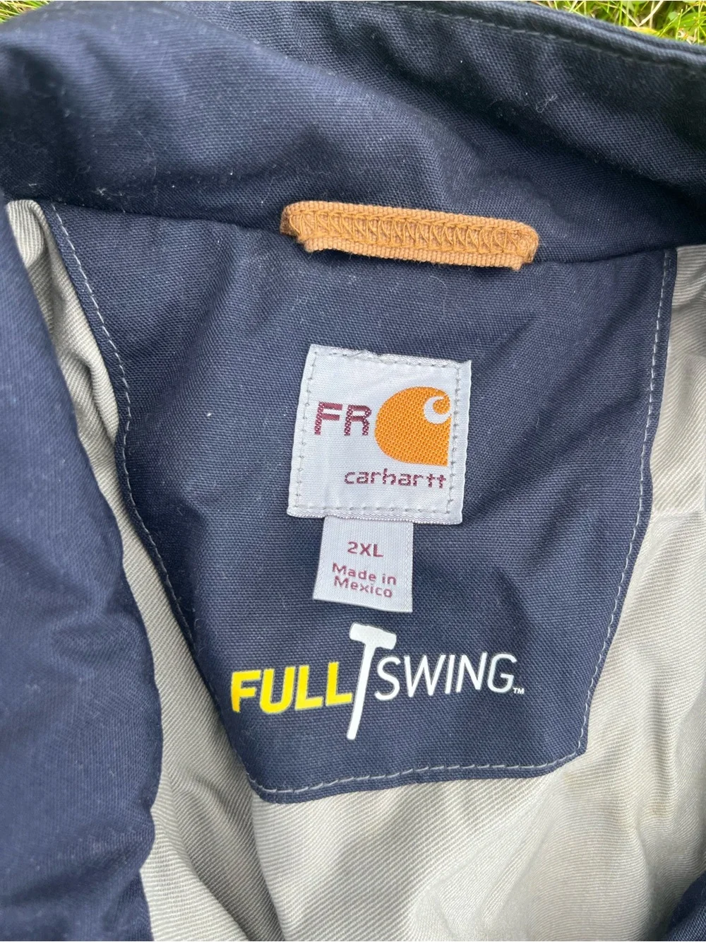 Carhartt FR Jacket Mens 2XL Dark Navy CAT 2 Full Swing Workwear 102179